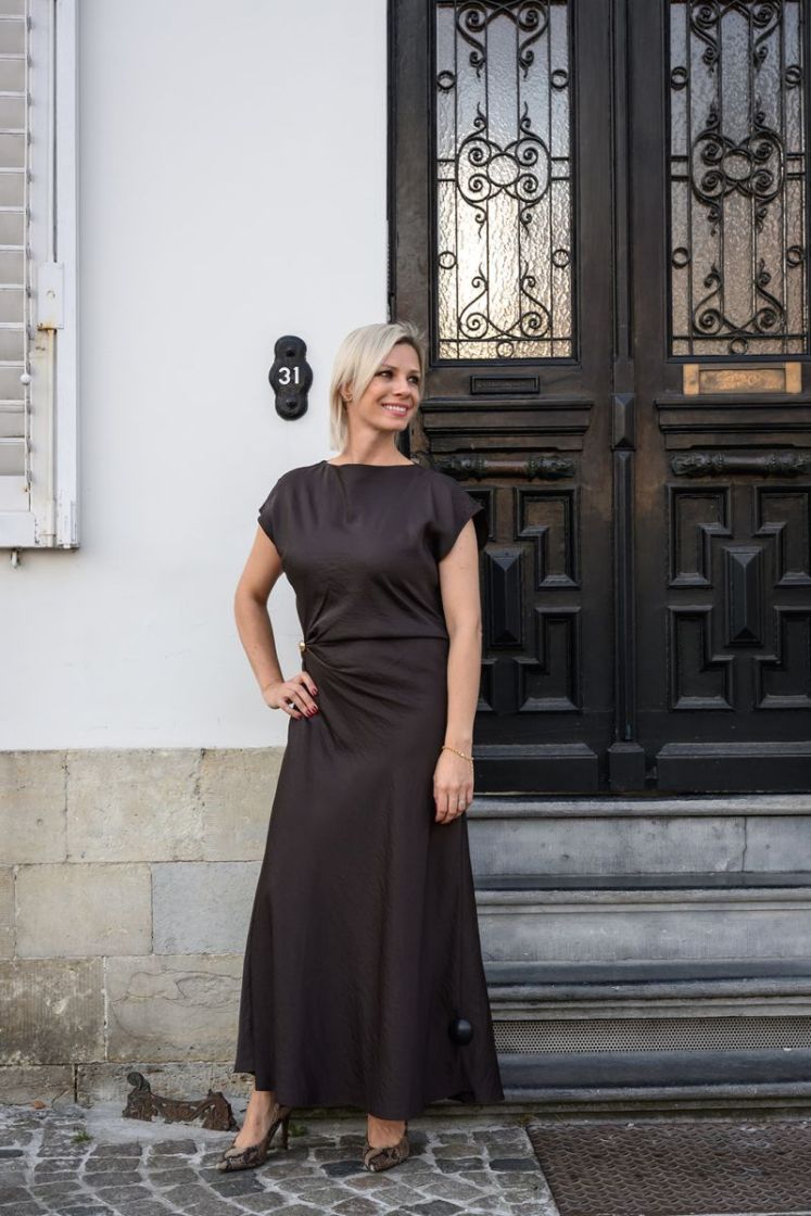 JOY DRESS DARK CHOCOLATE