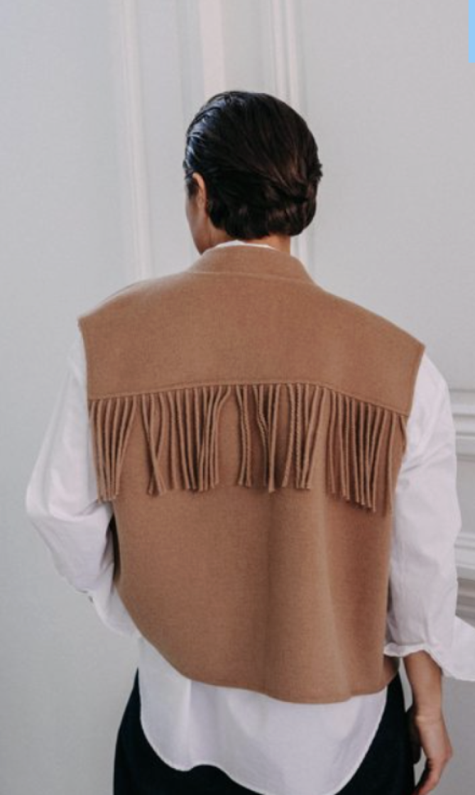 ANNA GILET CAMEL